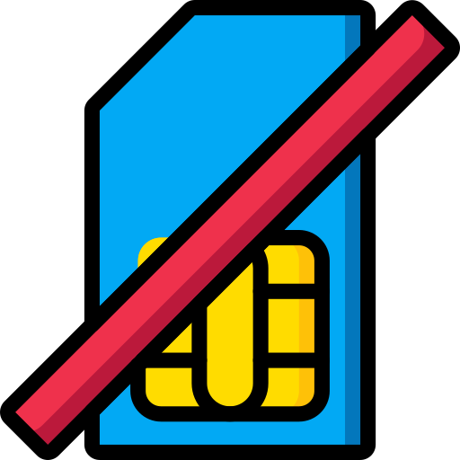 No sim card Basic Miscellany Lineal Color icon