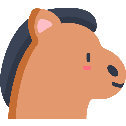 pferd Kawaii Flat icon