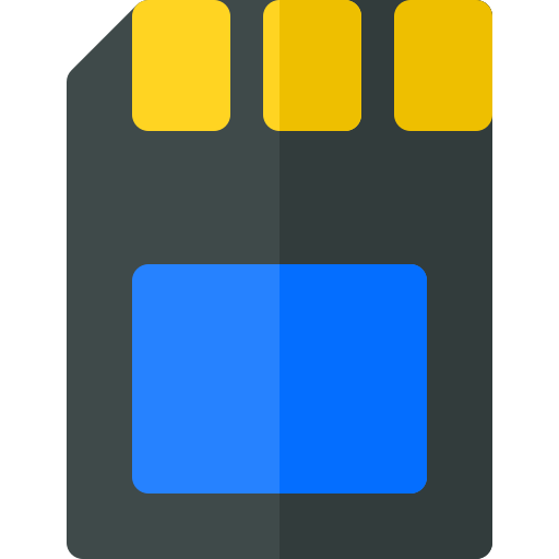 carte sd Basic Rounded Flat Icône