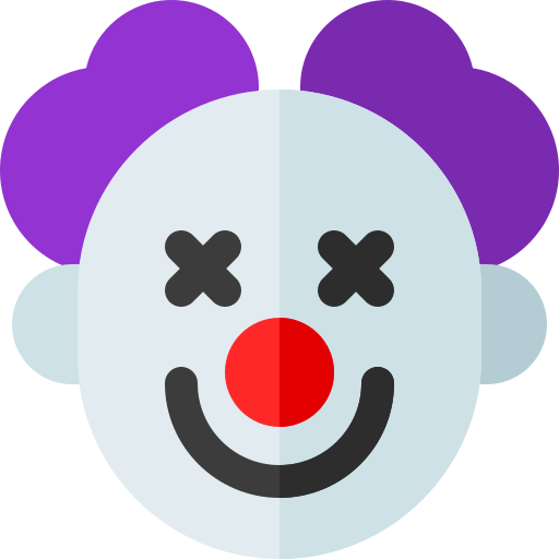 Clown Basic Rounded Flat icon