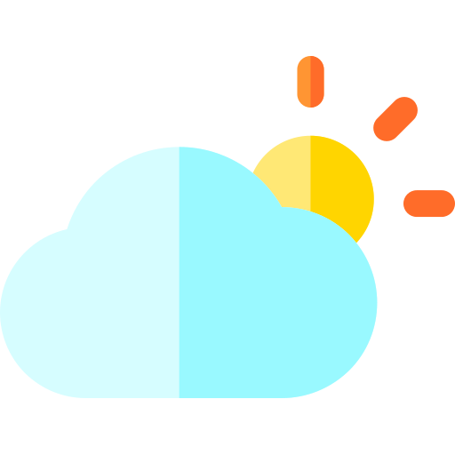 bewölkt Basic Rounded Flat icon