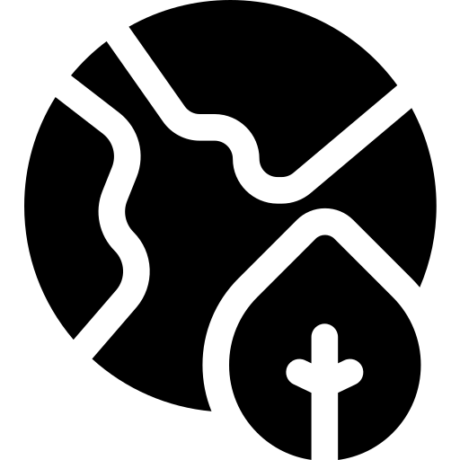 liść Basic Rounded Filled ikona