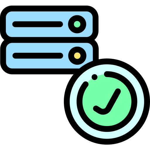 server Detailed Rounded Lineal color icon