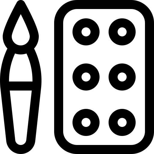 sztuka i projektowanie Basic Rounded Lineal ikona