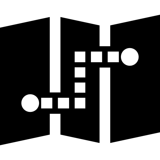 mapa Basic Straight Filled ikona