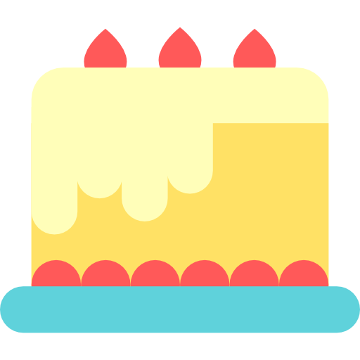 Cake Basic Straight Flat icon