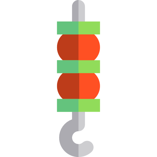 brochette Basic Straight Flat Icône