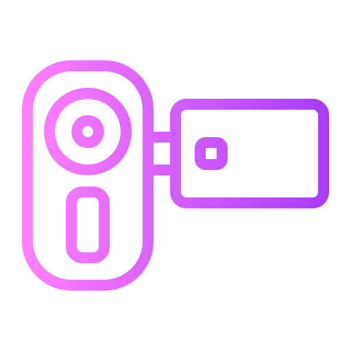 videocamera Generic gradient outline icoon