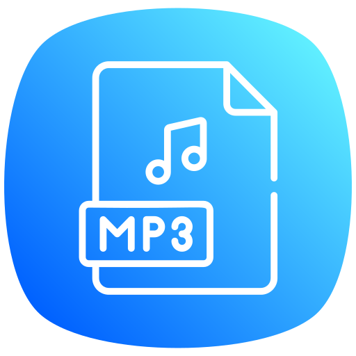 mp3 Generic gradient fill icon