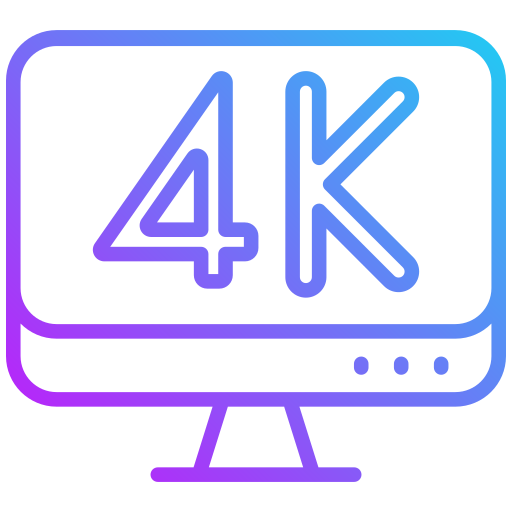 4k Generic gradient outline icon