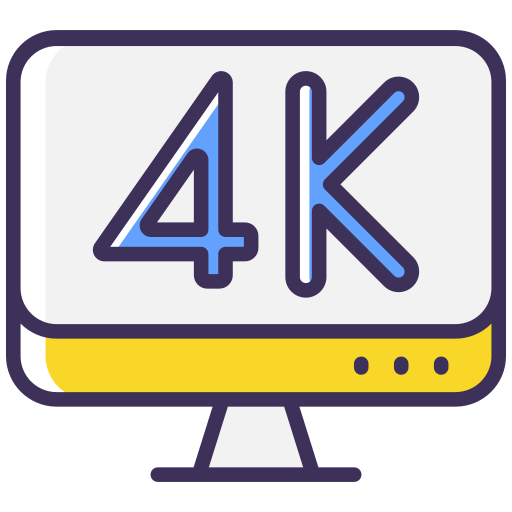 4k Generic color lineal-color icon