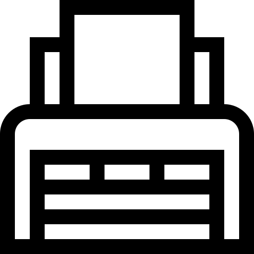 imprimante Basic Straight Lineal Icône