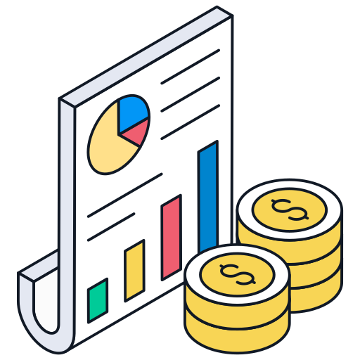 Financial report Generic color lineal-color icon