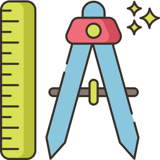 Compass Flaticons Lineal Color icon