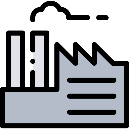 빌딩 Detailed Rounded Lineal color icon