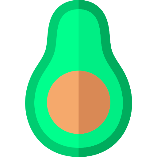 Abacate Basic Rounded Flat Ícone