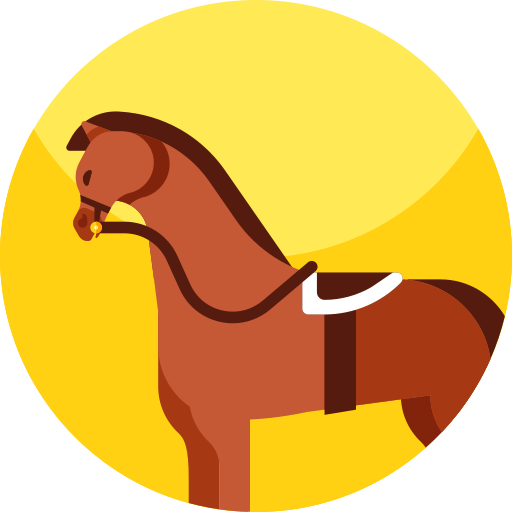 pferd Geometric Flat Circular Flat icon