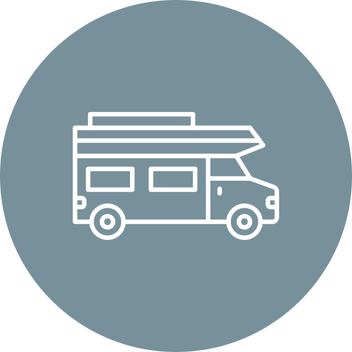 Motor home Generic color fill icon