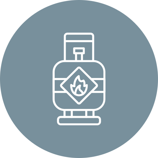 Gas cylinder Generic color fill icon