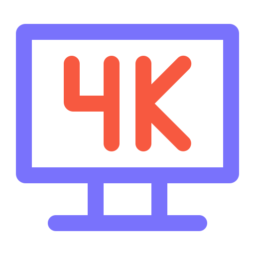 4k Generic color outline icon