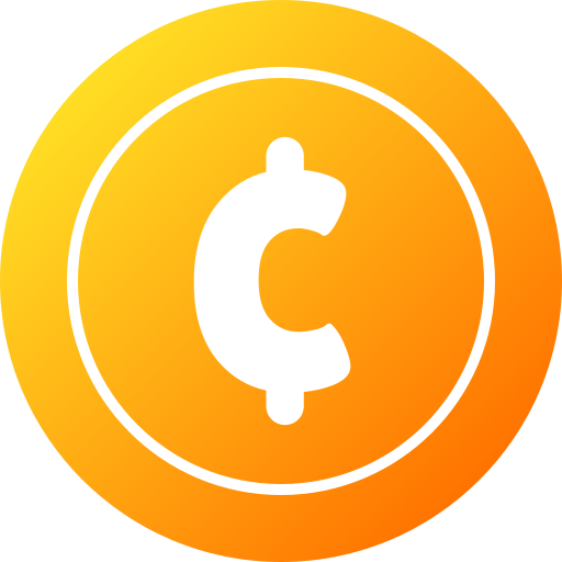 Cents Generic gradient fill icon