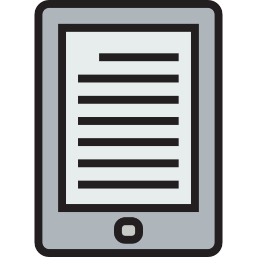 Ereader Detailed Straight Lineal color icon