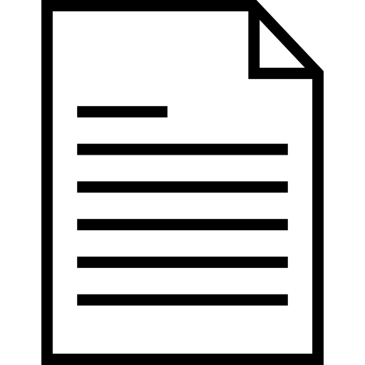 Document Detailed Straight Lineal icon