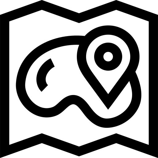 Map Basic Straight Lineal Ícone