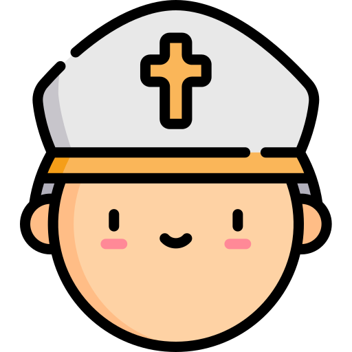 papst Kawaii Lineal color icon