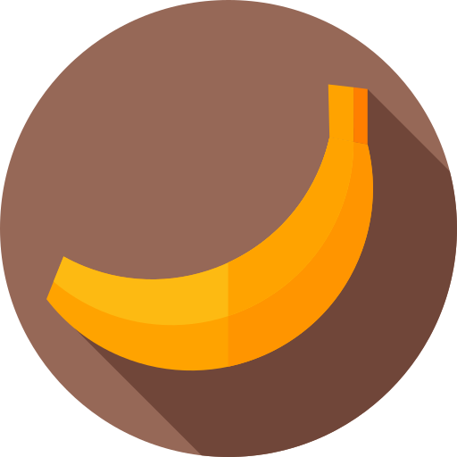 바나나 Flat Circular Flat icon