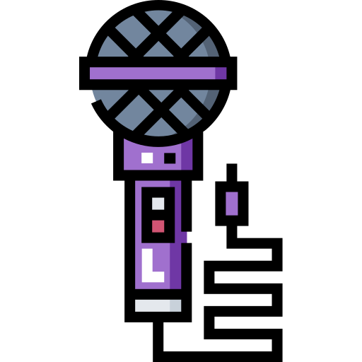 마이크 Detailed Straight Lineal color icon