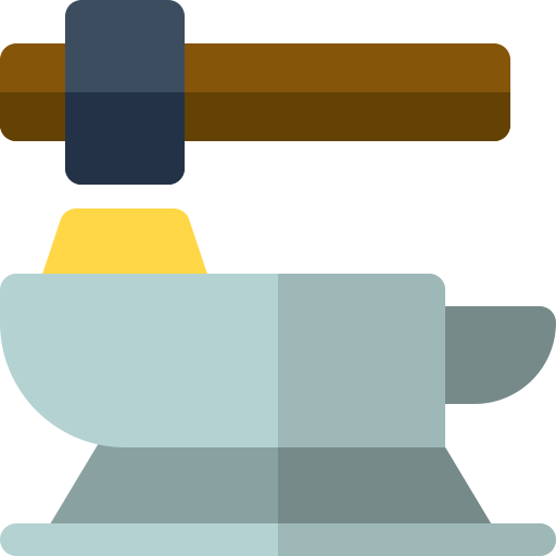 Anvil Basic Rounded Flat icon