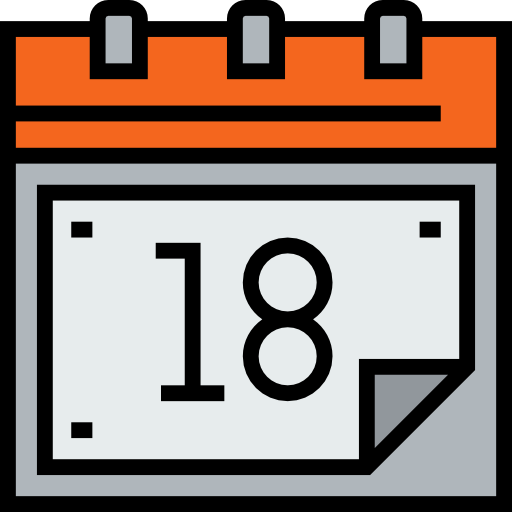 kalender Detailed Straight Lineal color icon