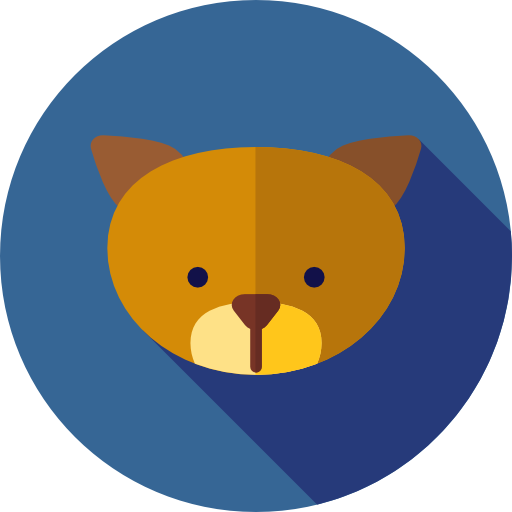 hund Flat Circular Flat icon