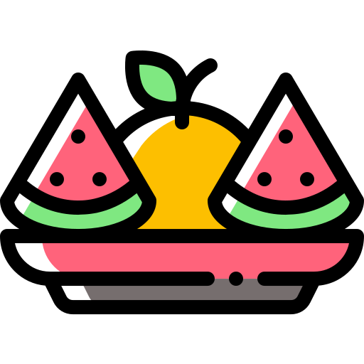 Fruits Detailed Rounded Color Omission icon