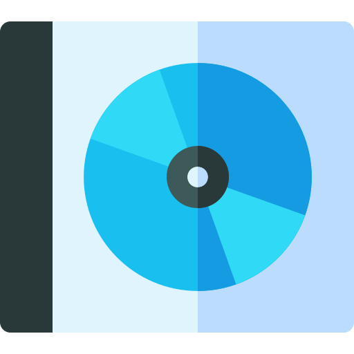 Cd Basic Rounded Flat Ícone