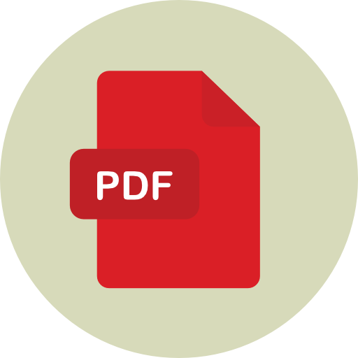 pdf Roundicons Circle flat icon