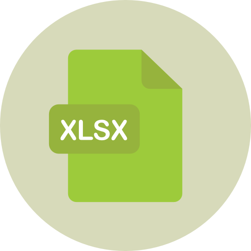 xlsx Roundicons Circle flat Ícone