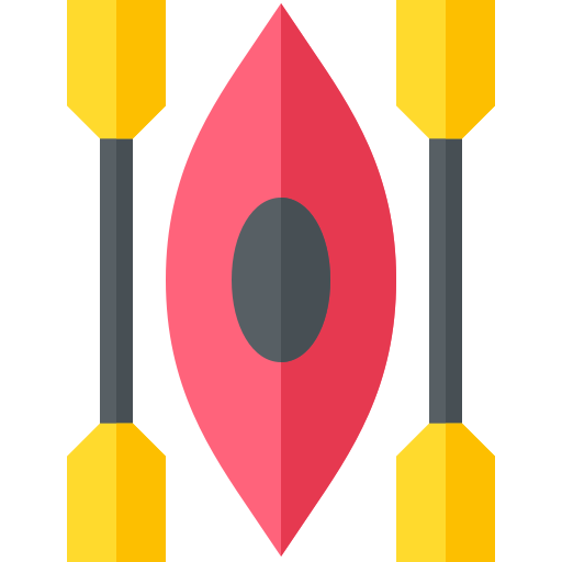 Kayak Basic Straight Flat icon