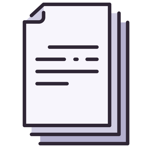 Document MaxIcons Lineal color icon