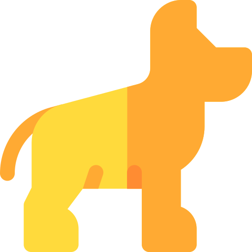 犬 Basic Rounded Flat icon