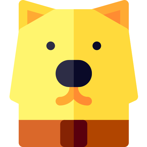 犬 Basic Rounded Flat icon