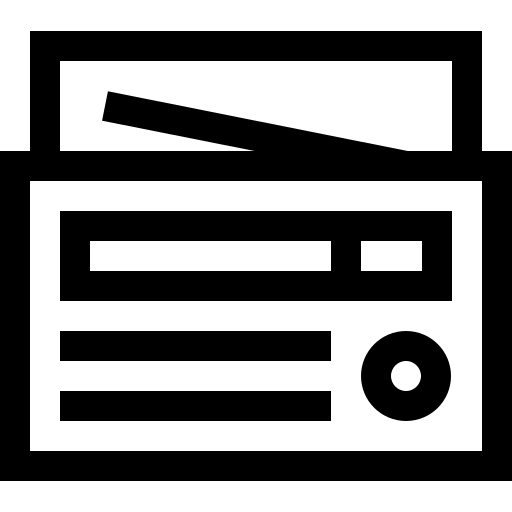 radio Basic Straight Lineal icoon