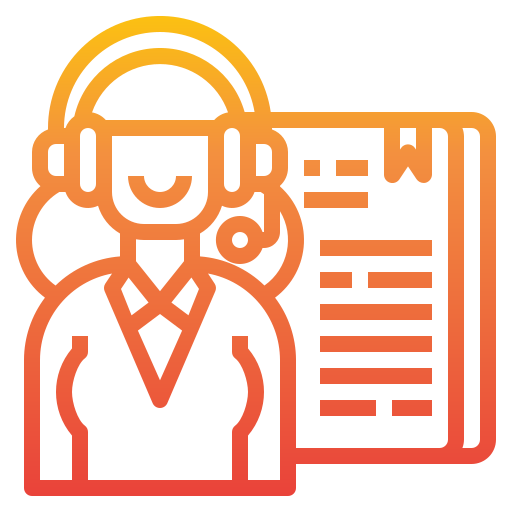receptioniste itim2101 Gradient icoon