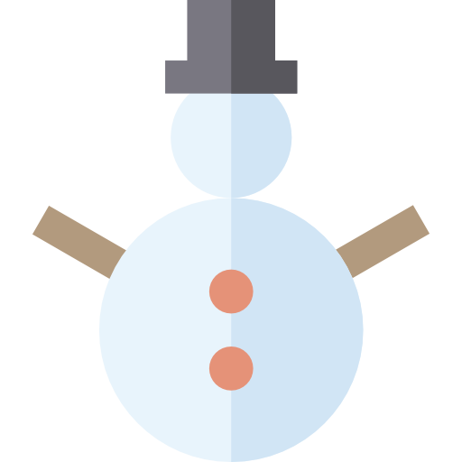 雪だるま Basic Straight Flat icon