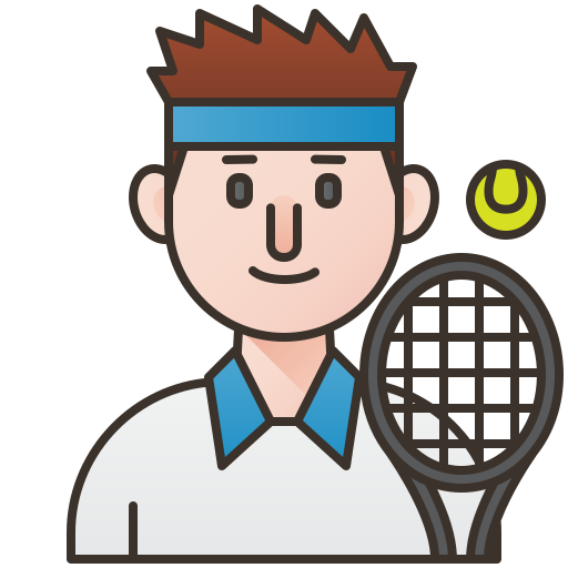 tennis Amethys Design Lineal Color icon