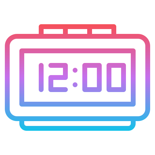 알람 시계 Iconixar Gradient icon