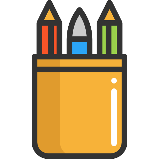 Pencil box Special Lineal color icon