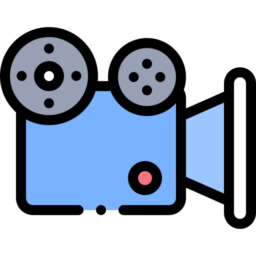 videokamera Detailed Rounded Lineal color icon