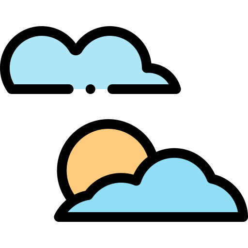 Clima Detailed Rounded Lineal color Ícone